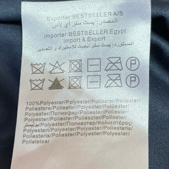 ONLY Women's Gray Blue Sequin Embellished Short Sleeve Mini Shift Dress Size S - Picture 5 of 5